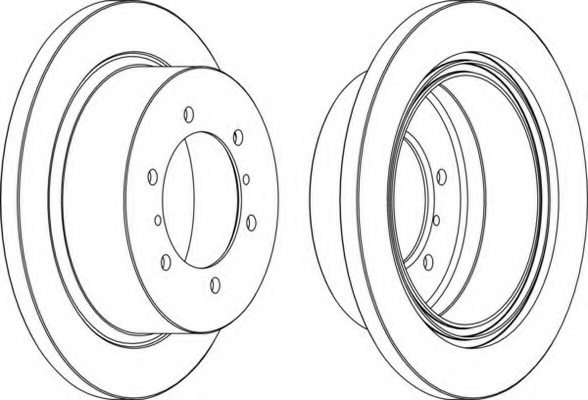 FERODO DDF715-1 Brake Disc
